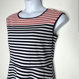 Draper James Sleeveless dress, 12 - Coral and Navy, perfect summer dress! 🛥️